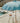 Todo Bien Bali parasol, zeeblauw, 180 cm