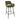 PTMD Fallon velvet barstoel, groen met zwart metaal, set van 2