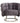 PTMD Fluffy Fauteuil – Vogue 16 Graphite met Gouden Onderstel