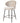 PTMD Ares barkruk, beige met taupe poot, set van 2