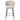 PTMD Ares barkruk, beige met taupe poot, set van 2