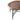 PTMD Neelix natuurlijk rubberhout organische koffietafel M, productfoto