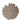 PTMD Ceanna rond wandpaneel, bruin MDF, golvend, maat S