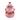 PTMD Nolou keramische tulpenvaas, roze, geribbeld, rond, maat L
