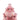 PTMD Nolou keramische tulpenvaas, roze, geribbeld, rond, maat L