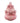 PTMD Nolou keramische tulpenvaas, roze, geribbeld, rond, maat L