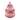 PTMD Nolou keramische tulpenvaas, roze, geribbeld, rond, maat L