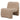 PTMD Oslo Luxe fauteuil, teddy beige