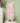 PTMD Laihla keramische vaas, cream-pink met blauwe rozen, maat L