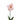 PTMD kunsttulp, roze papegaaitulp met bladeren