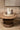 PTMD Keven ronde geribbelde salontafel van naturel mangohout, productfoto