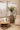 PTMD Keven ronde geribbelde salontafel van naturel mangohout, productfoto