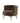 PTMD Nelly fauteuil, donkerbruin bont