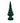 PTMD Yule kerstboombeeld donkergroen kegelvorm L