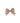 PTMD Bless kerststrik champagnekleurig met clip