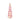 PTMD Ailla glazen kerstboom roze met droogbloemen L