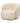 PTMD Aphrodite fauteuil, beige bont, small