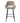 PTMD Fallon barkruk, Opulence 08 taupe met zwart metalen onderstel, set van 2