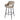 PTMD Fallon barkruk, Opulence 08 taupe met zwart metalen onderstel, set van 2