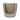PTMD Fallon barkruk, Opulence 08 taupe met zwart metalen onderstel, set van 2