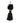 Bazar Bizar pompom sleutelhanger, zwart