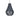 Bazar Bizar Teardrop kroonluchter van houten kralen, zwart, maat M