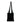 Bazar Bizar Day In Day Out shopper van katoen met houten hengsels, zwart