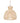 Bazar Bizar Matcha Whisk hanglamp van rotan, naturel, maat M