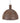Bazar Bizar Dome hanglamp van rotan, donker walnoot, XL