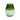 Bazar Bizar Qiezi vaas van gerecycled glas, groen, L