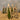 Mangohouten kerstboom met groen keramiek M