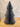 Papieren honeycomb kerstboom zwartgrijs L
