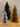Papieren honeycomb kerstboom zilverkleurig S
