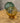 Glazen vaas op voet amber optic wave M