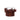 Bazar Bizar Oh My Gee kaarsenhouder, bordeaux fluweel, XL