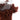 Bazar Bizar Oh My Gee kaarsenhouder, bordeaux fluweel, XL – foto 3