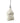 Bazar Bizar Moloko hanglamp van papier-maché, wit, maat S