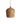 Sirocco teakhouten hanglamp Bottle - Ø 25x28 cm