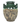 Vaas Santorini groen 27x27x35cm