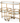 Eichholtz trolley Lavalle, vintage messing, spiegelglas