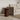 RAW Materials Bullnose bijzettafel reversed fluted, bruin, 50 cm