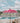 Todo Bien Bali parasol, fuchsia met goud fringe, 250 cm