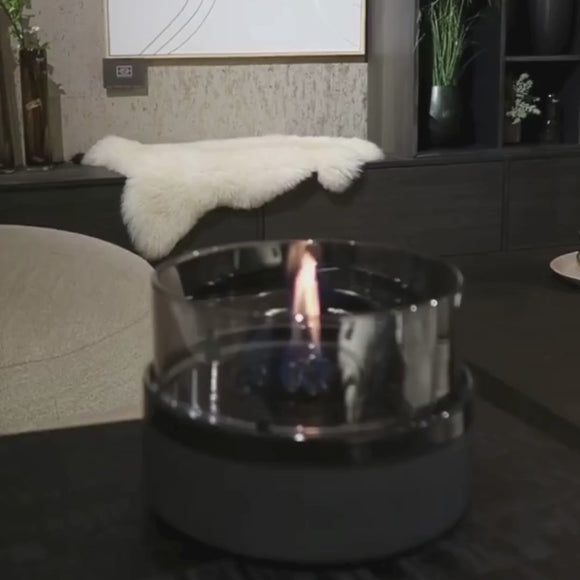 Tenderflame Rosie 18 tafelhaard, zwart/smoke keramiek