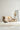 Studio Femme Home sierkussenhoes Lynn, naturel, getuft lijnpatroon, 50x50 cm