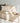 Studio Femme Home velvet sierkussenhoes Jane, beige met goud art-decoborduring, 60x40 cm