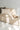 Studio Femme Home velvet sierkussenhoes Jane, beige met goud art-decoborduring, 60x40 cm